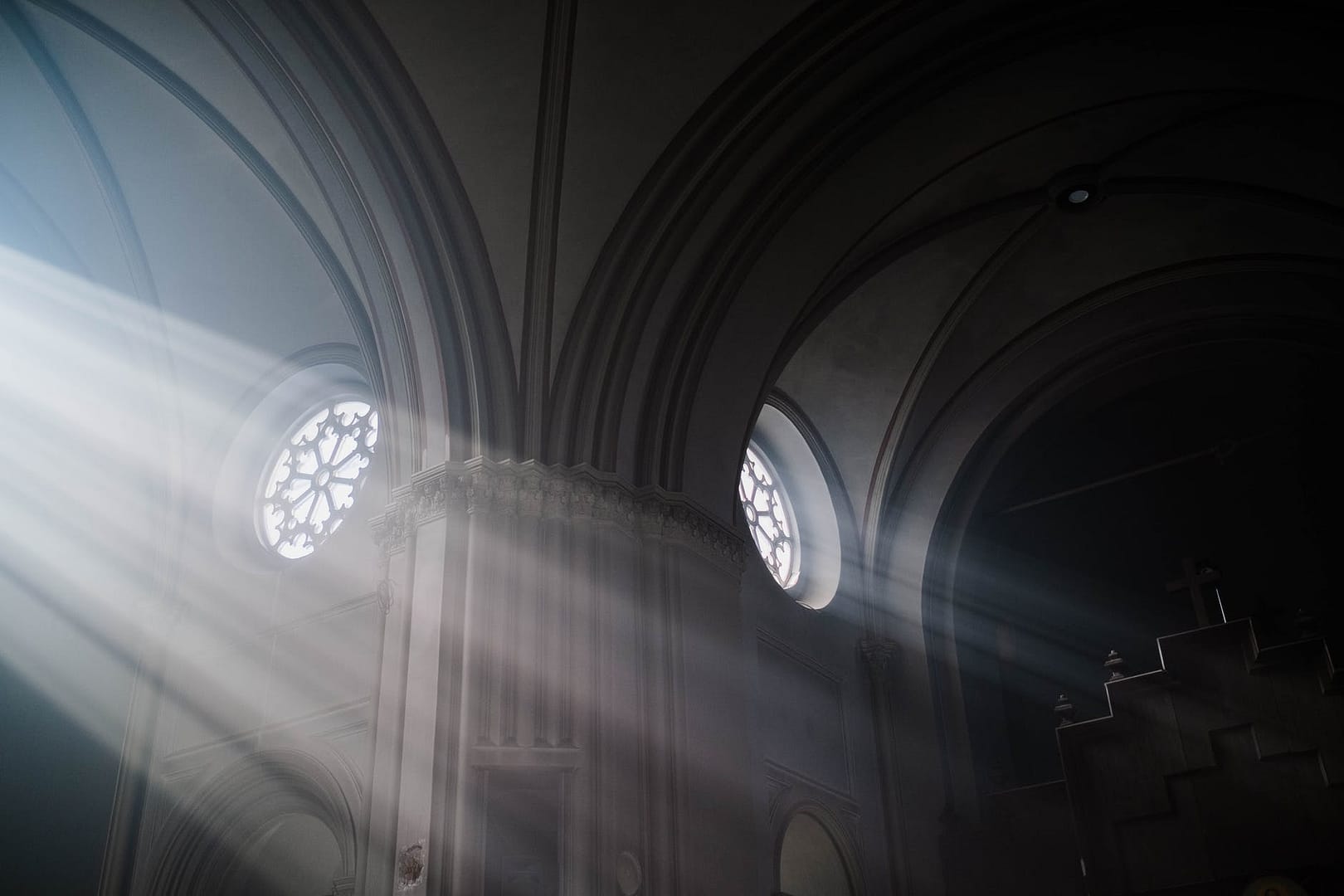 sunrays through a window