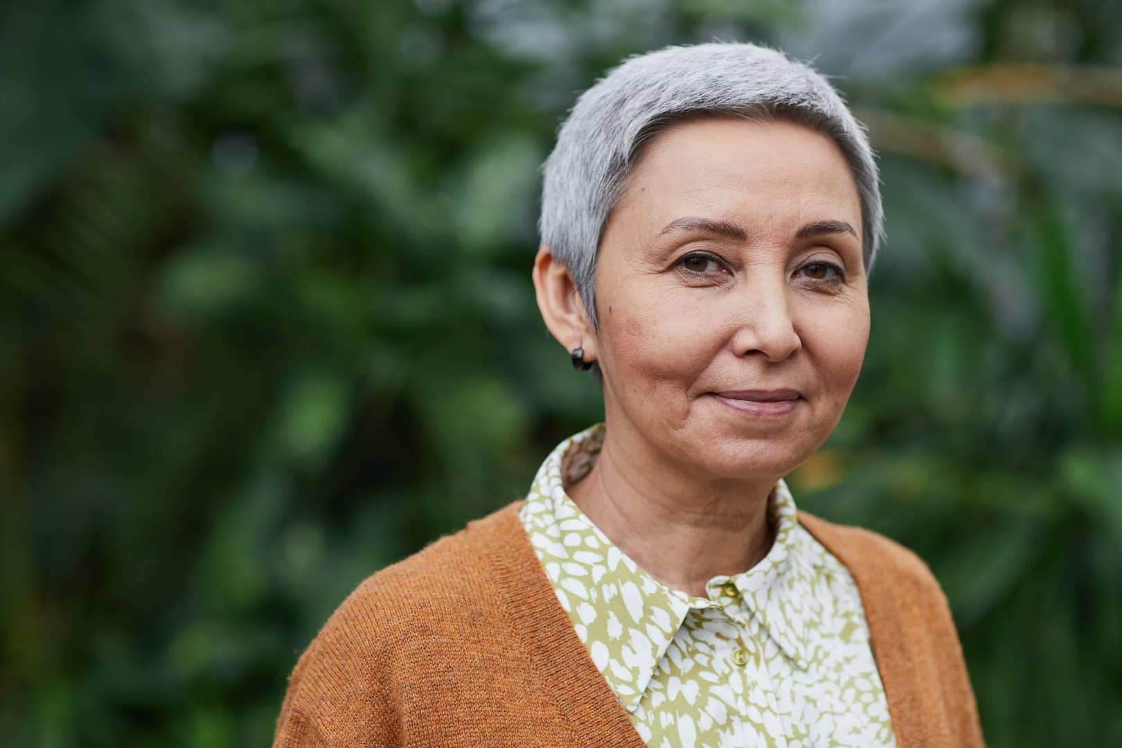 woman smiling at the camera